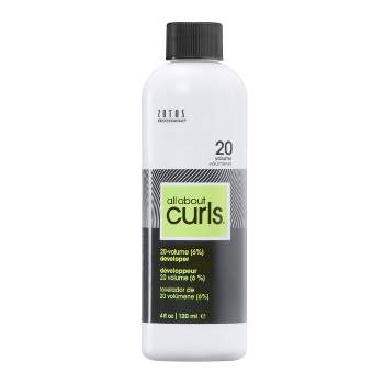 All About Curls 20-Volume 6% Color Developer Permanent Hair Color - 4 fl oz