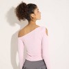 Women's One-Shoulder Long Sleeve Knit Top - Wild Fable™ - 2 of 4