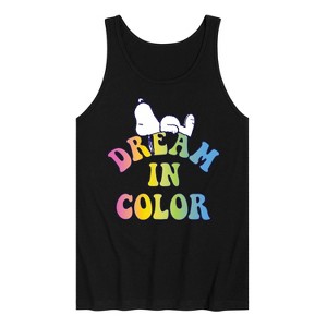 Men's - Peanuts - Dream In Color Graphic Tank Top - 1 of 4