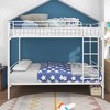 NicBex Twin-Over-Twin Metal Bunk Bed with Ladder & Fence/Trundle,Modern Bed Frame for Kids Room,Bedroom - 4 of 4