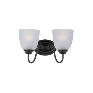 Maxim Lighting Stefan 2 - Light Vanity in  Black - 1 of 2
