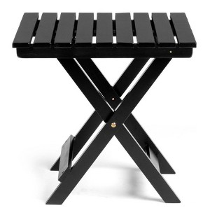 Karl Home|18.In  Rectangular Patio Folding Wood Side Table - 1 of 4
