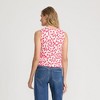 Lands' End Women's Fine Gauge Eyelash Printed Sleeveless Sweater - 2 of 4