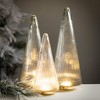 12.5"H, 15.5"H and 17"H Sullivans Lighted Tree - Set of 3, Clear - 3 of 4