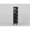 5 Door Employee Storage Locker, 66'' H Metal Storage Cabinet, Lockable Steel Tool Cabinet With Vents, File Cabinet for Gym Home Office School Garage - 4 of 4