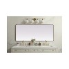 Elegant Lighting Soft Corner Metal Rectangle Mirror 32x72 Inch in Brass - 4 of 4