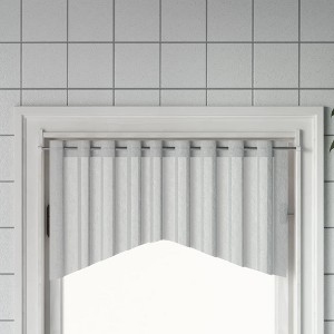 vidaXL Curtain Rails 2 Pcs White and Silver 35.4"-53.1" Aluminum - 1 of 4