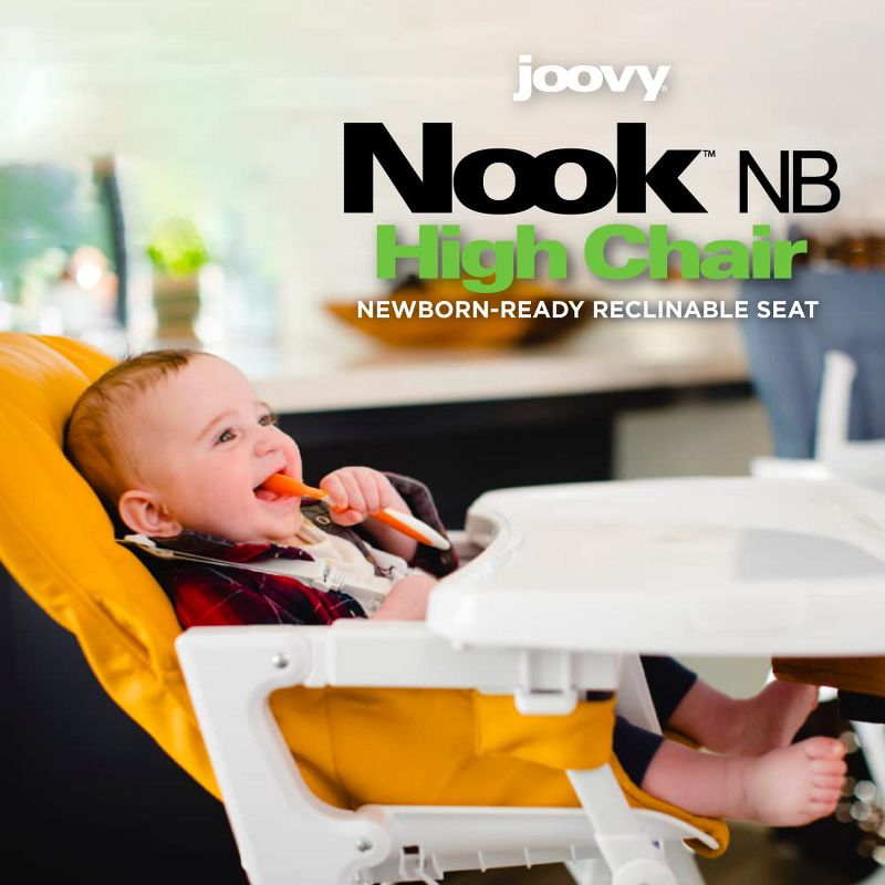 Joovy Nook NB High Chair Compact Fold Reclinable Seat, 4 of 5