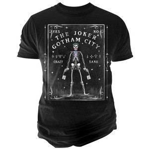 Changes Mens Joker Skeleton Tarot Graphic T-Shirt - 1 of 1