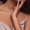 EVERLY JEWELRY | Sterling Silver 1/2 CT DEW Created White Moissanite Bangle - 3 of 4