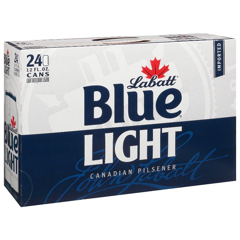 Labatt Blue Light Canadian Pilsener Beer - 24pk/12 fl oz Cans, 6 of 7
