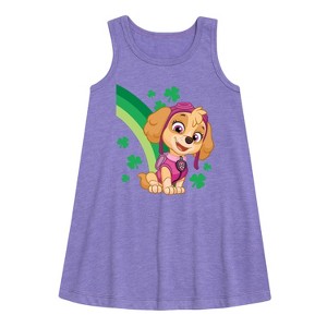 Girls' - Nickelodeon - Paw Patrol Graphic Sleeveless Aline Dress - 1 of 2
