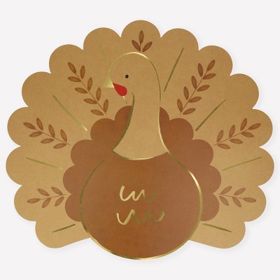 Meri Meri Folk Turkey Paper Placemats (Pack of 12)