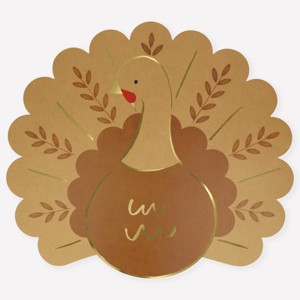 Meri Meri Folk Turkey Paper Placemats (Pack of 12) - 1 of 3