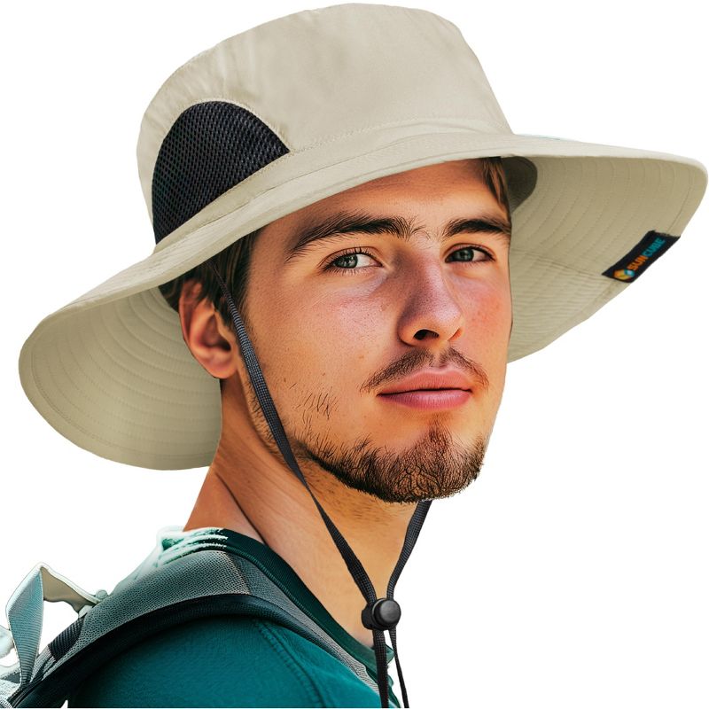 SUN CUBE Wide Brim Sun Hat Adults, Fishing Hats Sun UV Protection, Hiking Bucket Hat Safari Beach Boonie, UPF 50+, 2 of 8