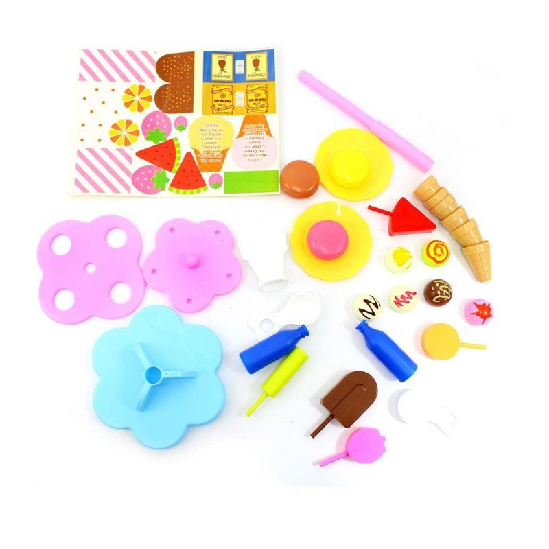 Insten 21 Piece Ice Cream Toys and Sweet Treats for Kids, Pretend Kitchen Accessories, 2 of 4