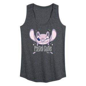 Women's - Disney - Lilo & Stitch Graphic Racerback Tank - 1 of 4