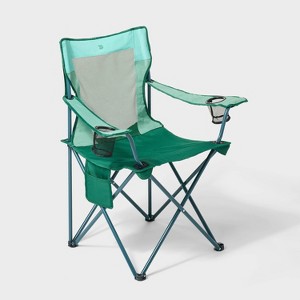 Folding Mesh Outdoor Portable Camping Chair Green - All In Motion