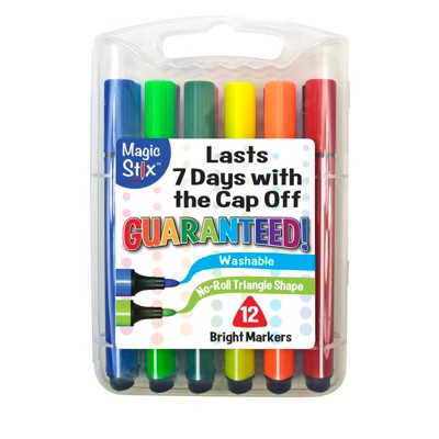 The Pencil Grip, Inc Magic Stix Triangular Markers, 12 Pack