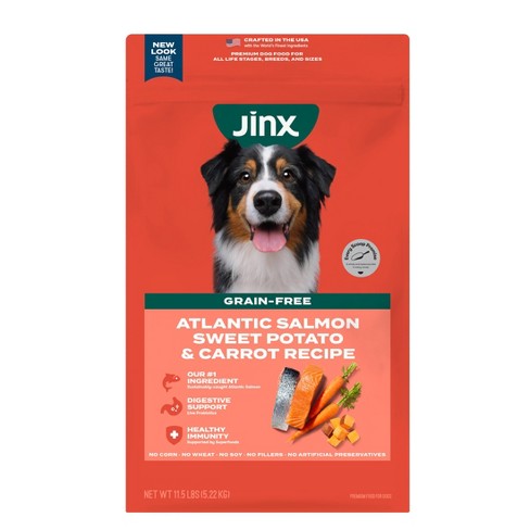 Jinx Grain free Dry Dog Food With Salmon Sweet Potato Carrot Flavor Target