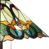 Amora Lighting Tiffany Style Mission Floor Lamp – 63 Inch High Handcrafted Stained Glass Shade with Vintage Metal Base - 4 of 4