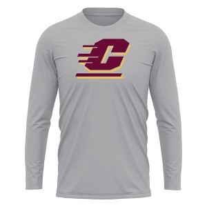 Central Michigan University Adult Sport Long Sleeve Shirt Primary Logo, Athletic Heather - 1 of 4