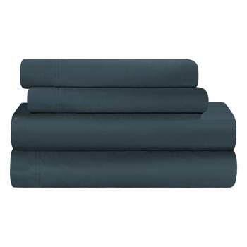 300 Thread Count Rayon From Bamboo Solid Deep Pocket Bed Sheet Set by Blue Nile Mills