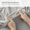 4 Pcs Stylish Jersey Knit Cotton Sheet Set, All Season Home Textile for Modern Bedroom Decor - 3 of 4