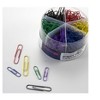 Officemate Plastic Coated Paper Clips Assorted Colors 300 Small Clips 150 Giant Clips 97227 - 2 of 3