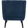 Streamdale Modern Soft Linen Material Ergonomics Accent Chair Living Room Chair Bedroom Chair Home Chair - 3 of 4
