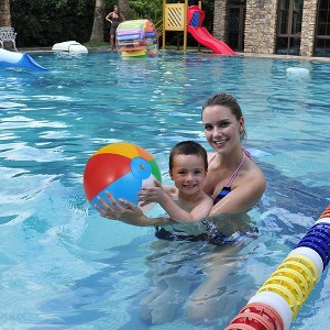 Six Color Beach Ball 25cm - Inflatable Beach Balls, Rainbow Beach Balls, PVC Beach Balls, Summer Beach Balls, Pool Toys - 1 of 4