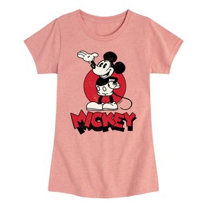 Girls' - Disney - Mickey Heritage Fitted Short Sleeve Graphic T-Shirt - 1 of 4