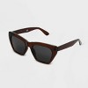 Women's Shiny Plastic Cateye Sunglasses - Universal Thread™ - image 2 of 2