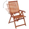 vidaXL Garden Chair Set of 3 Brown Solid Acacia wood Medium Foldable - 4 of 4