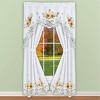 Collections Etc Embroidered Sunflower Bouquet Drapes with Tiebacks Included - 4 of 4