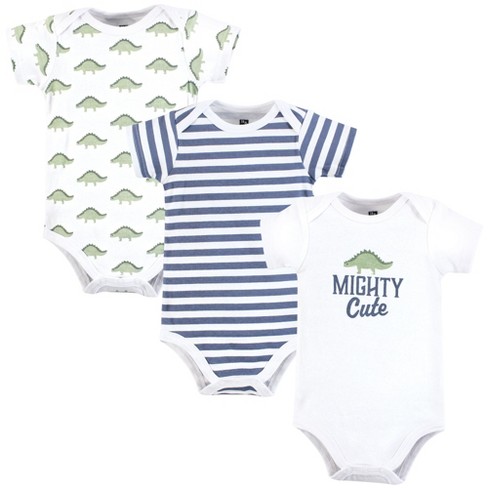 Hudson Baby Cotton Bodysuits, Mighty Cute Dino - image 1 of 4