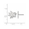 Black Bow Jewelry 10k White Gold San Jose Sharks NHL Stud Earrings - 2 of 3