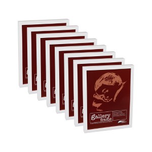 Ambiance Gallery Wood 1.5" Deep Picture Frames - 6×6" Pack of 8 White Wash Wood Frames, Shatter-Resistant Acrylic Glazing & MDF Backing, Horizontal or - 1 of 4