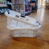 Rubbermaid Hip Hugger Laundry Basket FG299787WHT 3 Handle 1.5 Bushel 2 Pack - 4 of 4