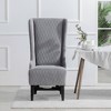 Grungis High-Back Velvet Accent Chair, Comfy Armless Chair with Soft Padded & Wooden Legs,23.03" W Accent Chair for Bedroom,Reading Room,Office - 2 of 4