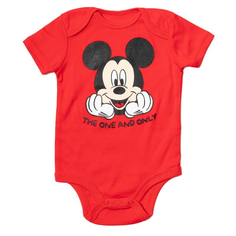 Disney Classics Mickey Mouse Winnie the Pooh Baby Hoodie Bodysuit and Pants 3 Piece Outfit Set Newborn to Infant, 5 of 10