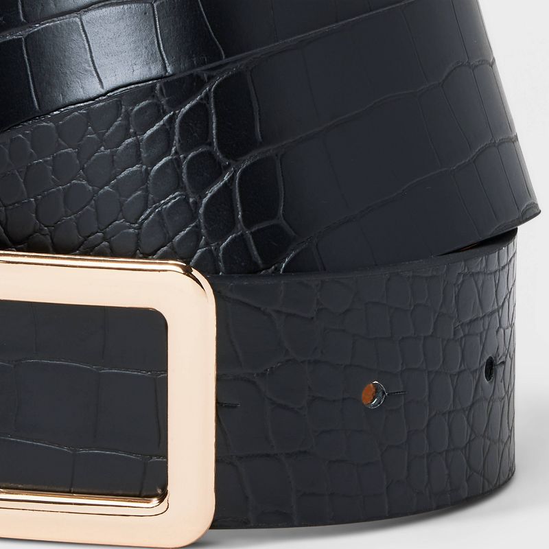 Women's Square Buckle Belt - A New Day™, 4 of 5