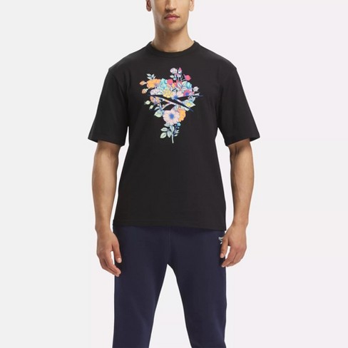 Reebok black hot sale t shirt