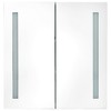 vidaXL LED Bathroom Mirror Cabinet Oak 24.4 in.x5.5 in.x23.6 in. - 4 of 4