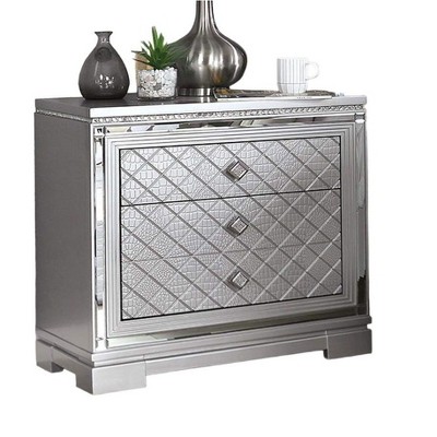 NicBex Nightstand with Drawers,Modern Side Table with Metal Handle,Bedside Table for Bedroom,Living Room