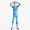 Primary Kids Organic Long Sleeve Pj Top In Holiday Animal Friends - 3 of 4