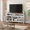 TV Stand for 63 in, Entertainment Center with Adjustable Shelves, Farmhouse TV Stand with Cabinet Doors,for Living Room, Bedroom - 4 of 4