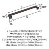 Amerock Lintel Pull for Cabinets, Drawers, and Furniture - 4 of 4