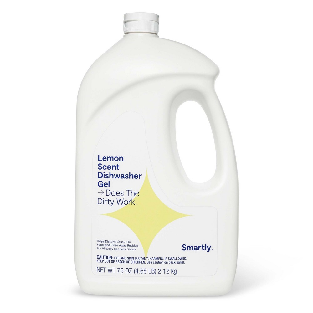 Lemon Scented Dishwasher Gel - 75oz - Smartly 6 Count 