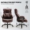 Mshliw 600LBS Heavy Duty Big and Tall Office Chair with High Back, Wide Seat, Adjustable Lumbar Support, PU Leather Executive Chair - 4 of 4